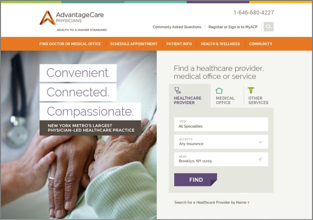 ACP website screenshot