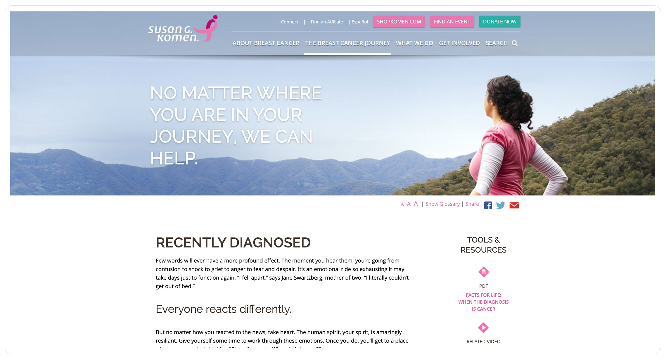 Komen Desktop journey