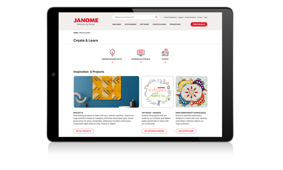 Janome create and learn