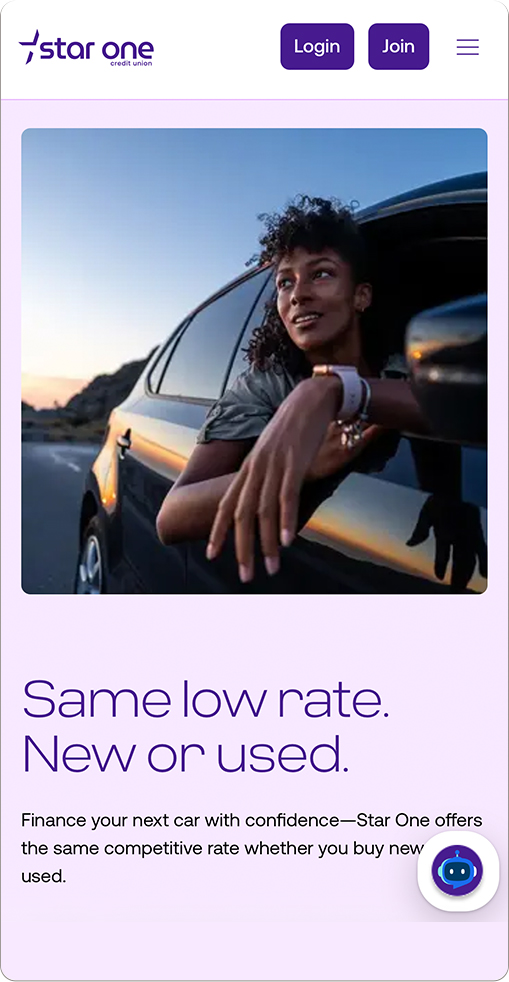 star one credit union mobile homepage